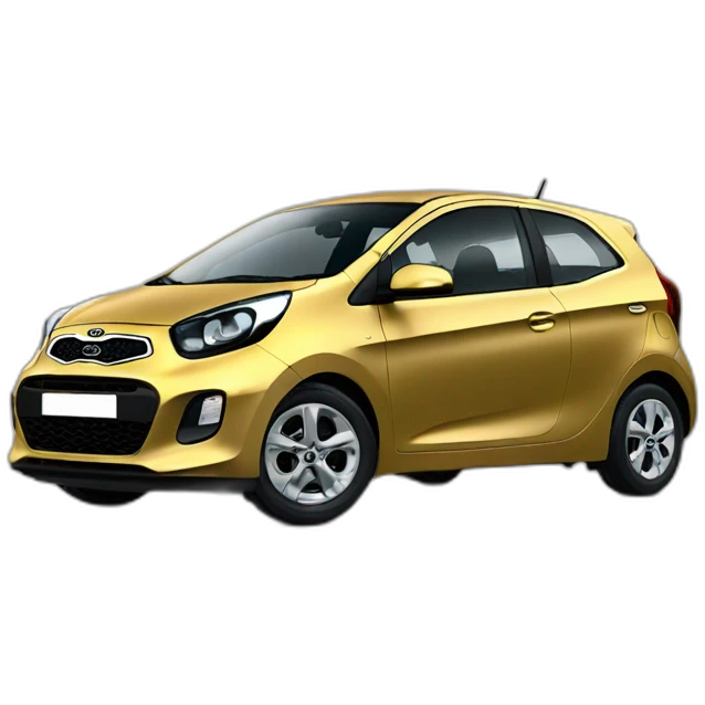 Golden Kia picanto emoji
