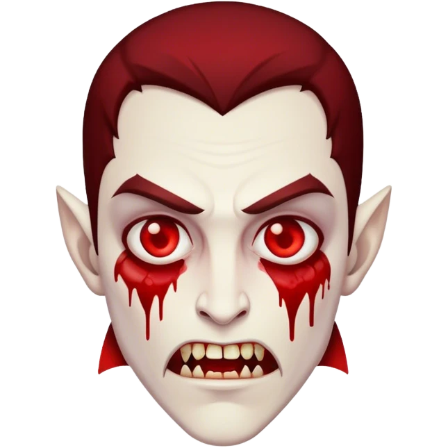 Bloody vampire emoji