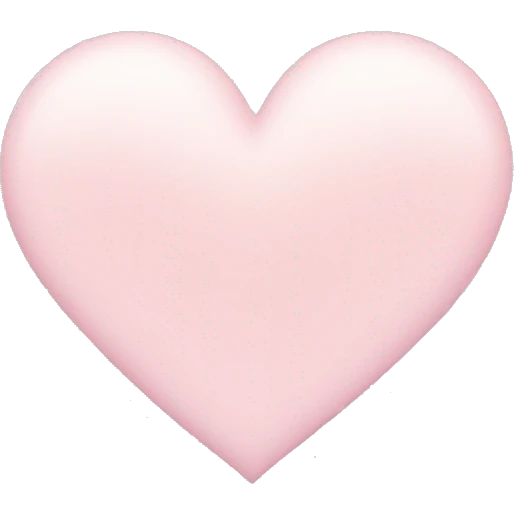 light pink pastel heart emoji