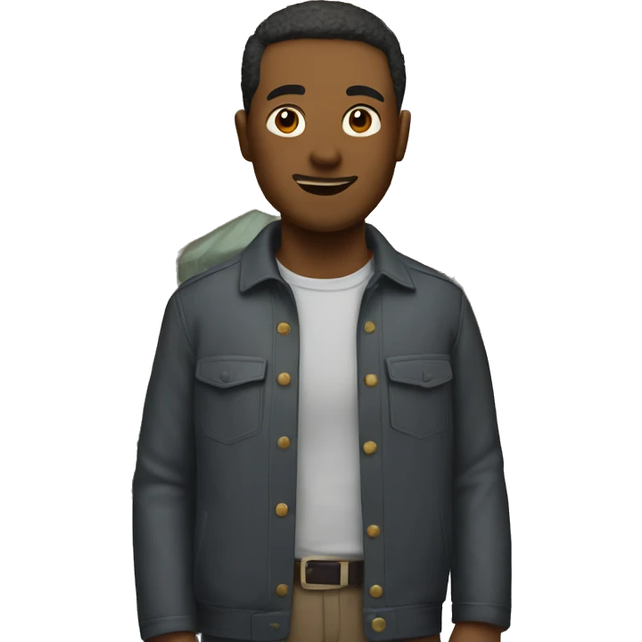 Man on curb emoji