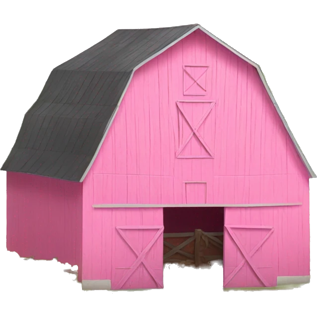 pink barn emoji
