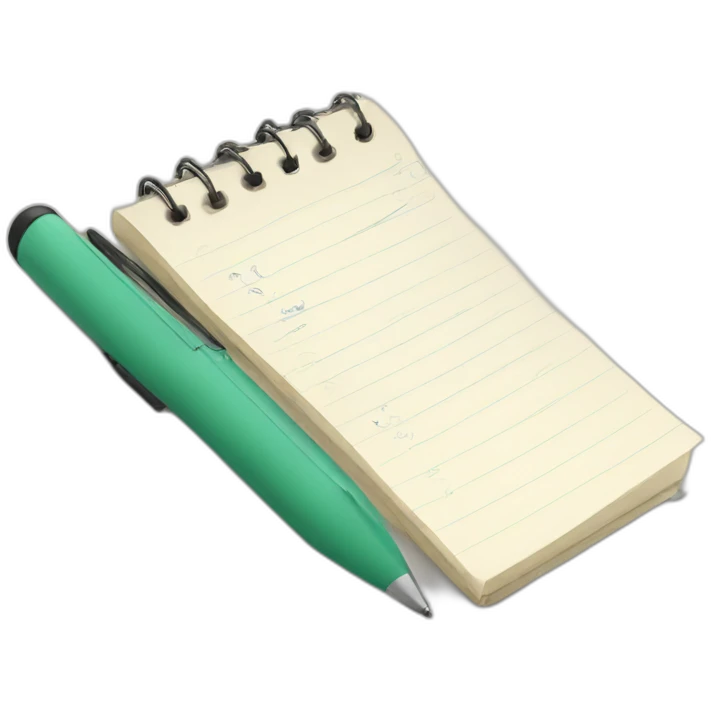 writing in notepad emoji