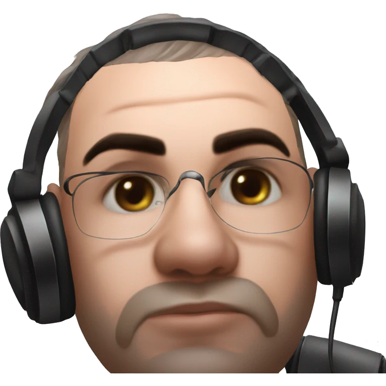 "cool guy with headphones" emoji