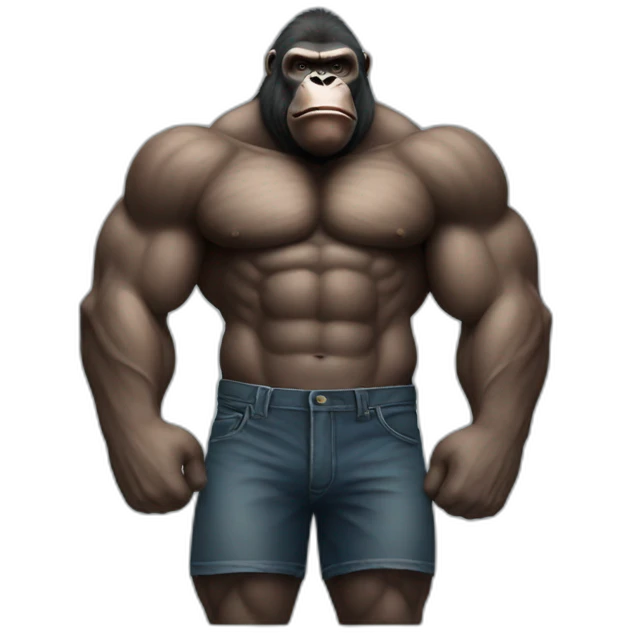 Gorilla muscle emoji