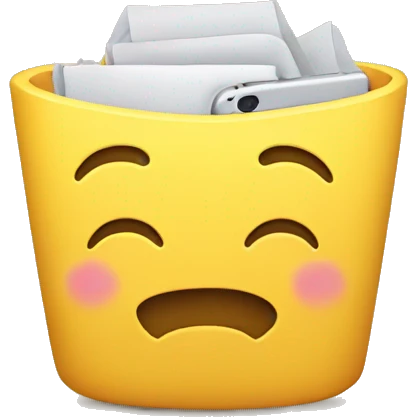 Cute yellow iPhone emoji emoji