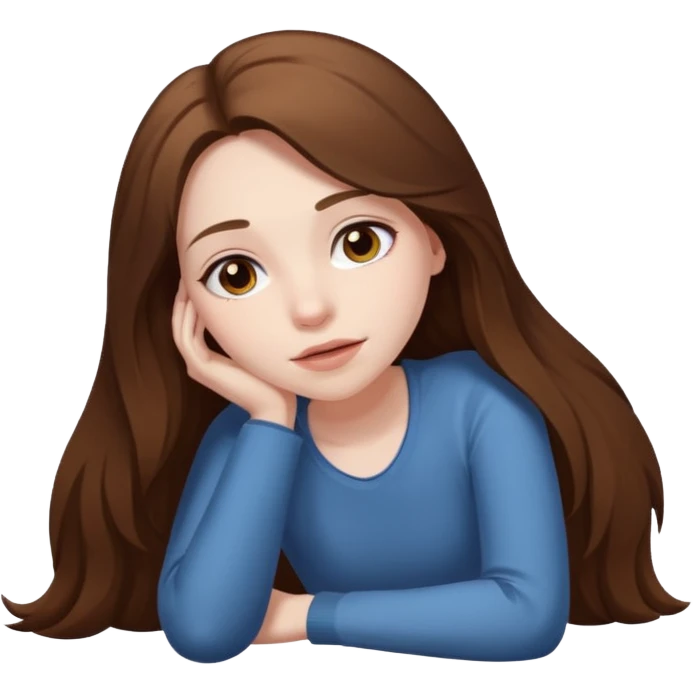 Girl Dead on the ground  emoji