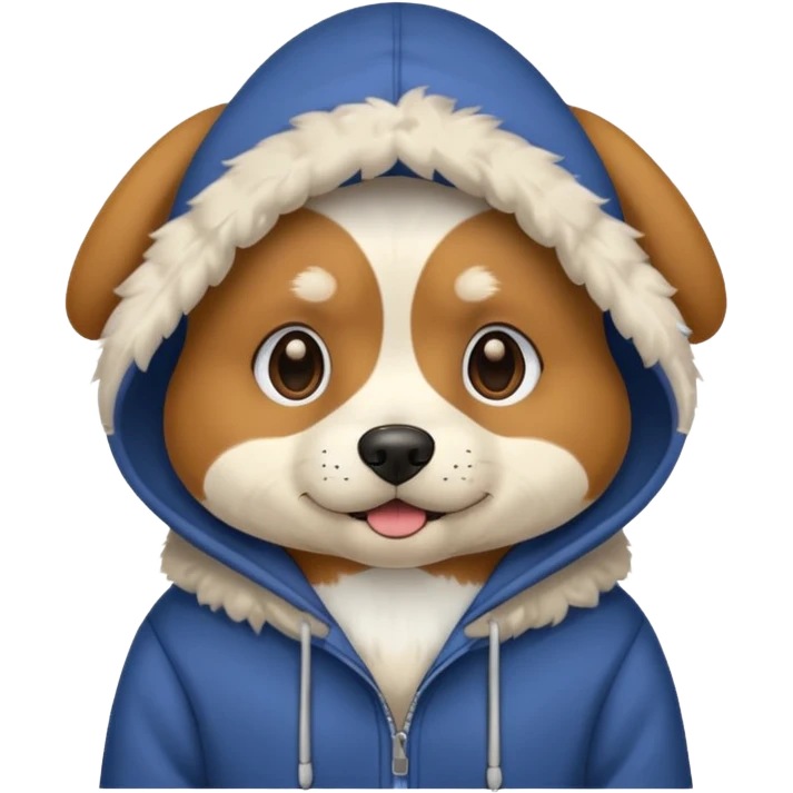 Dog Waring hoodie  emoji