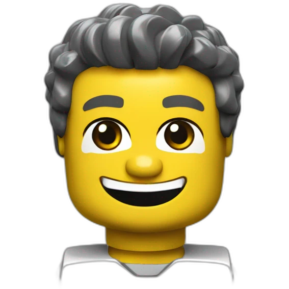 LEGO man smiling  emoji
