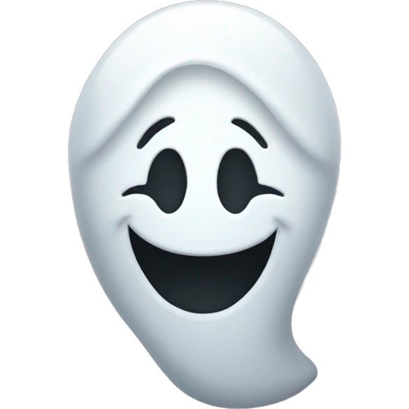Smile ghost emoji
