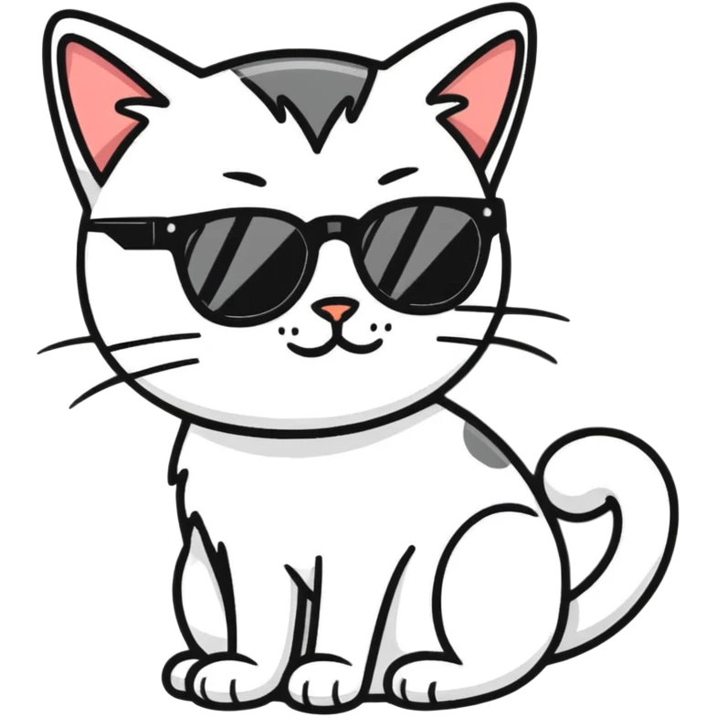 cat wearing sunglasses emoji