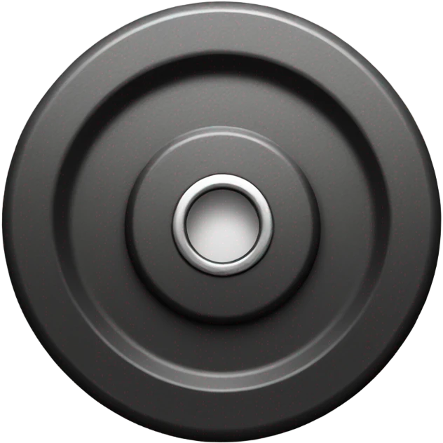 Black weight plate emoji
