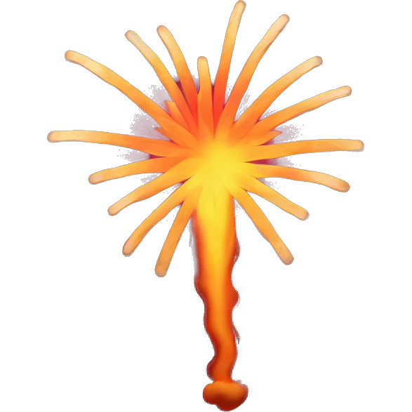 Heat shape firework emoji