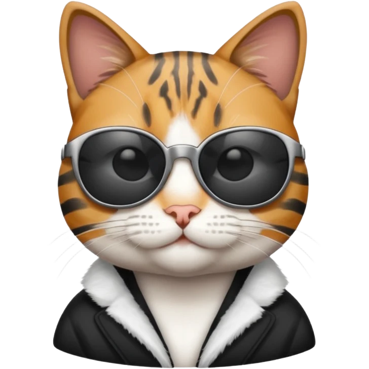 Cat wearing sunglasses emoji