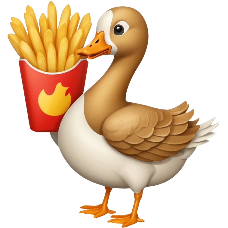 GOOSE HOLDING FRENCH FRIES emoji