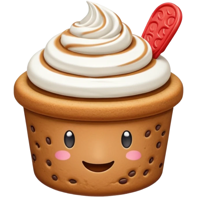 MAKE ME A LOTUS BISCOFF AND CREAM EMOJI FOR MARKETING ON INSTAGRAM PURPOUSE emoji