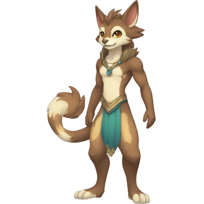 Anthro Sona Fakemon Full Body emoji