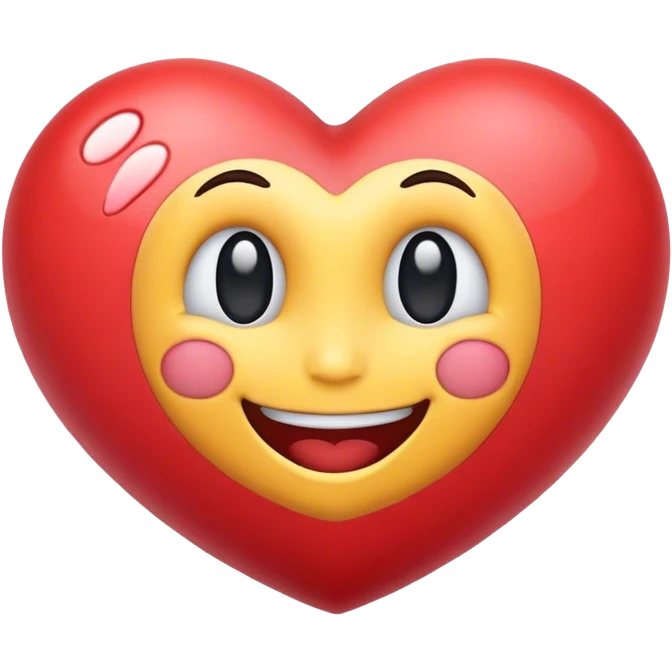 Heart smiling emoji