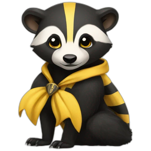 Hufflepuff badger emoji
