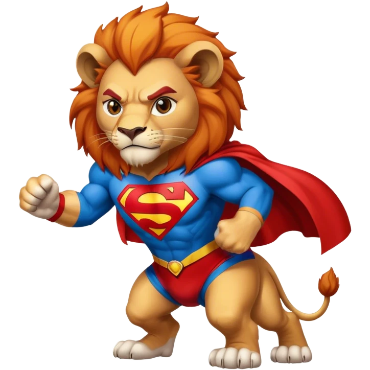thunderCats Lyon wearing Superman jersey ￼ emoji