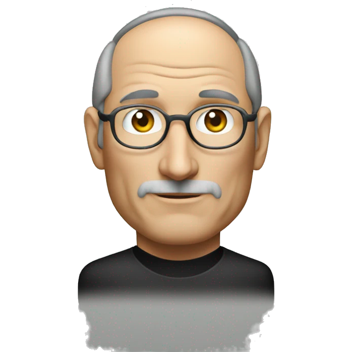 Steve Jobs in Apple Vision Pro emoji