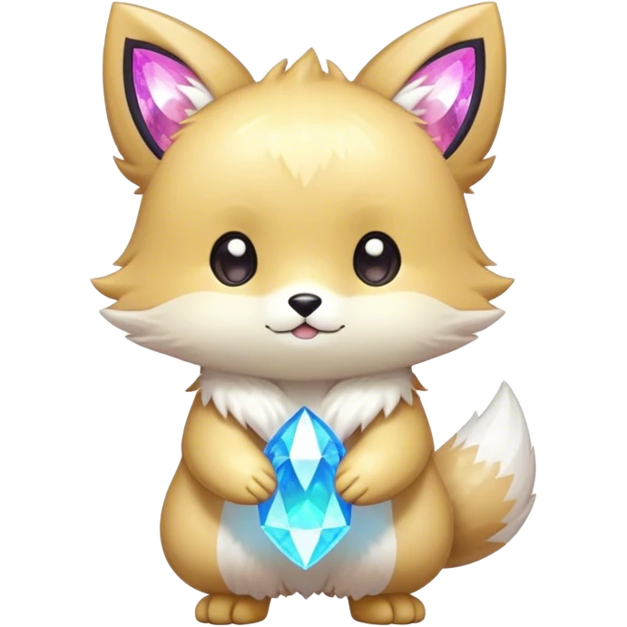 Cute Kawaii Chibi Fur-Sona Pretty Shiny Colorful Sparkly Fakemon Full Body emoji