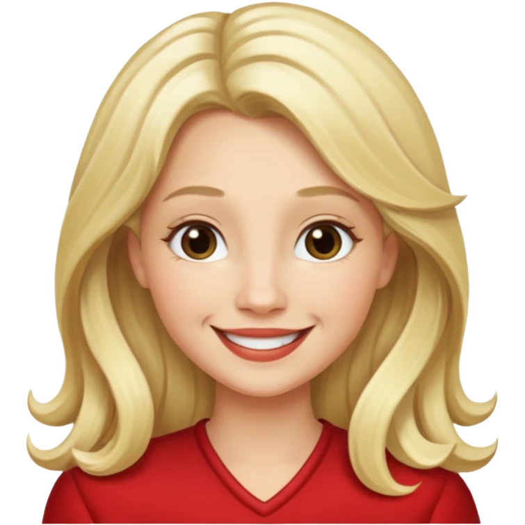 Mom Noel chrtismas hair blonde long emoji