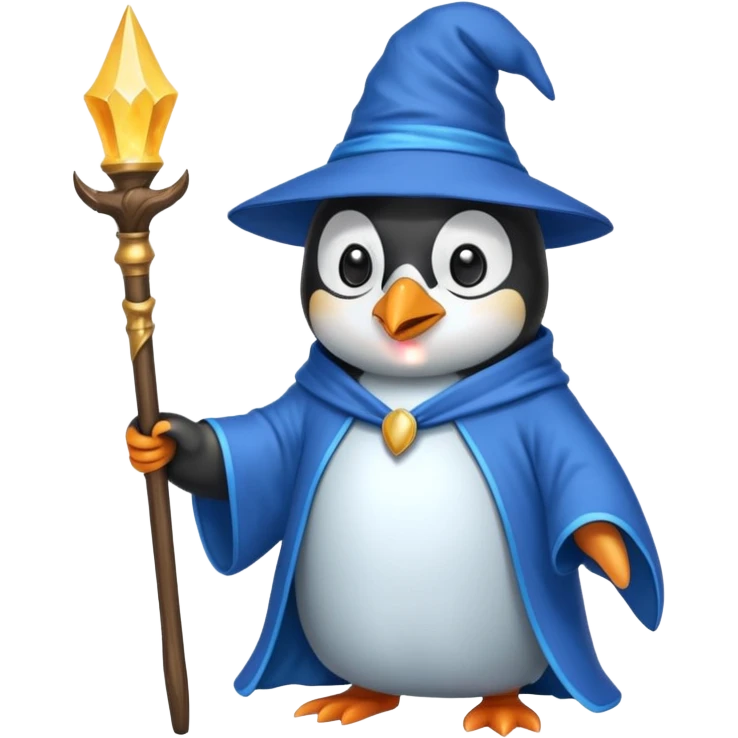 Penguin Wizard emoji