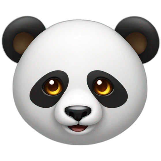 Panda with hearth in the eyses emoji