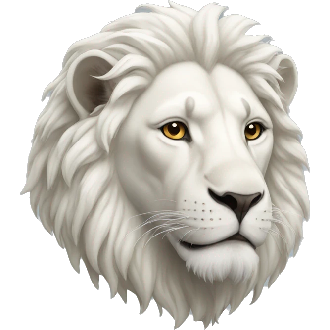 White lion emoji