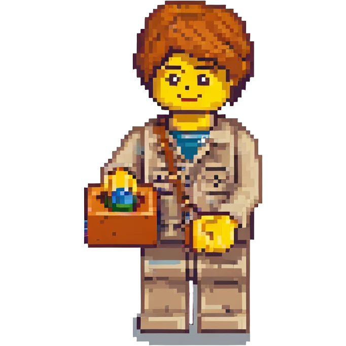 A boy named Ivan who loves to build with LEGO emoji