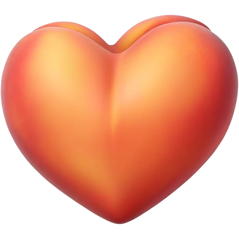 Peach heart emoji