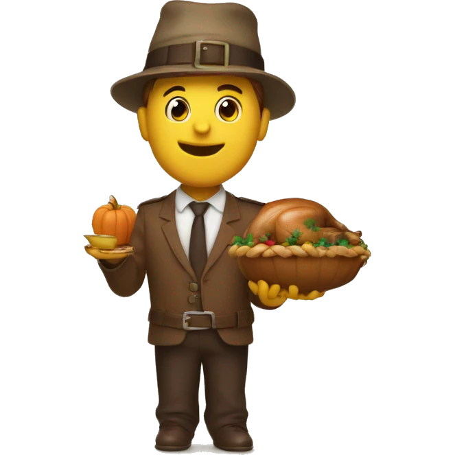 Thanksgiving wishes between bro emoji