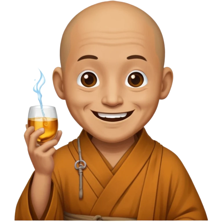 Drunken monk emoji