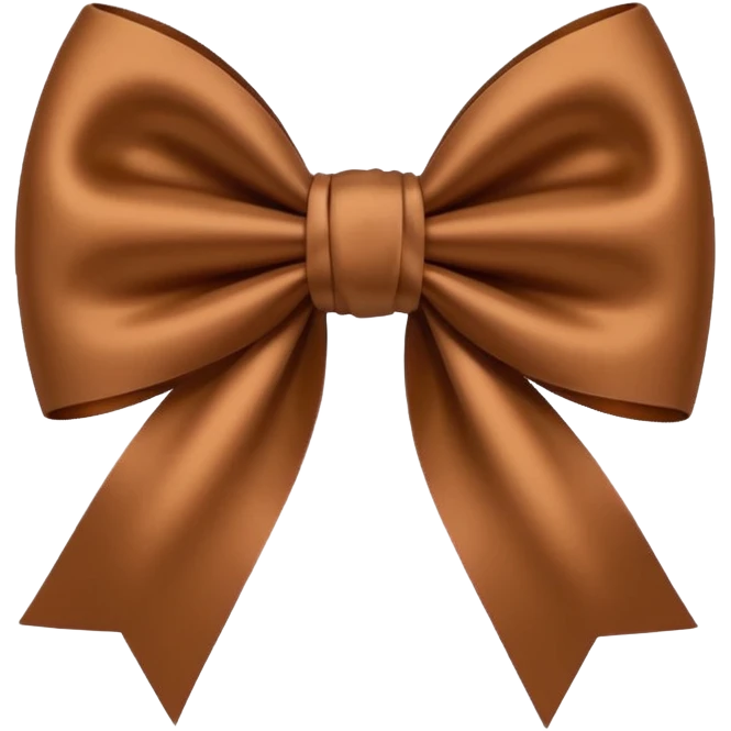 Brown bow emoji