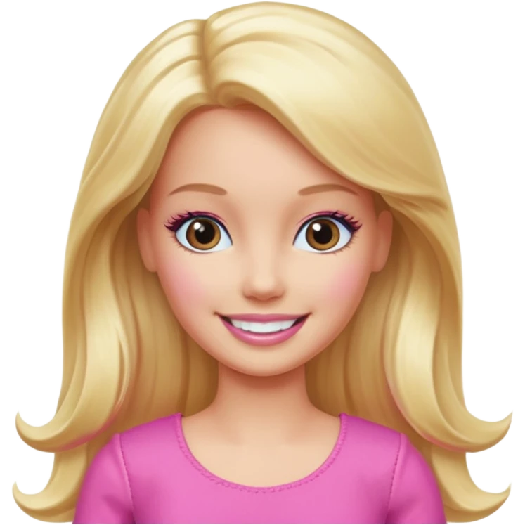 Pink barbie  emoji