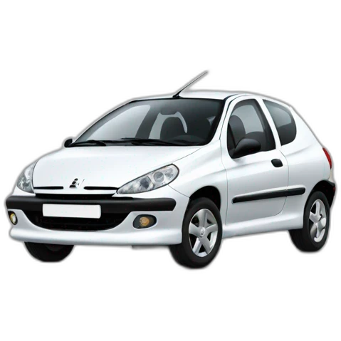 Car driving a Peugeot 206 emoji