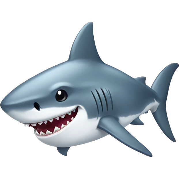 Shark with bow tie emoji