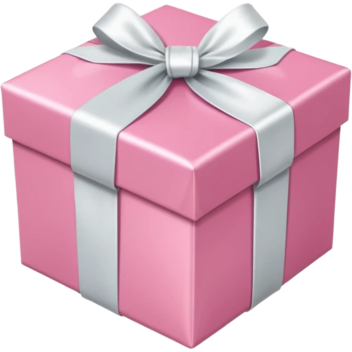 pretty pink gift box emoji