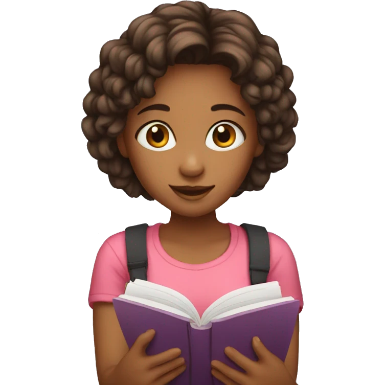girl doing journal emoji