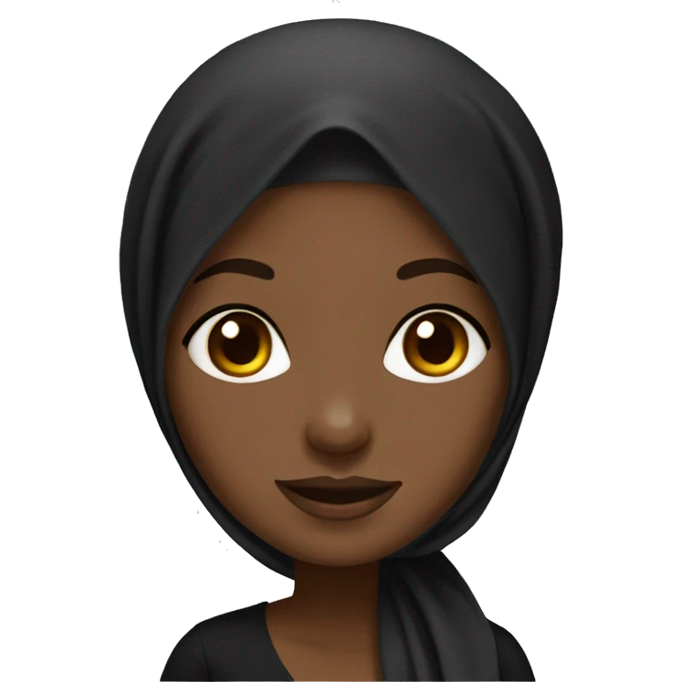 Hijab black girl  emoji