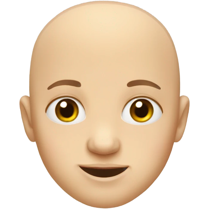 Bald kid emoji