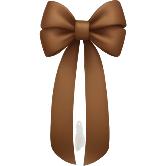 brown bow emoji