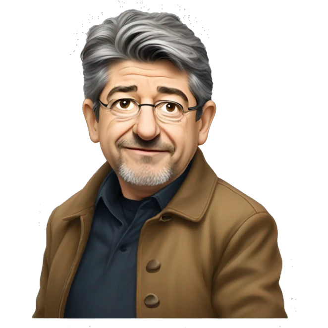 Melenchon a dos de chameau emoji