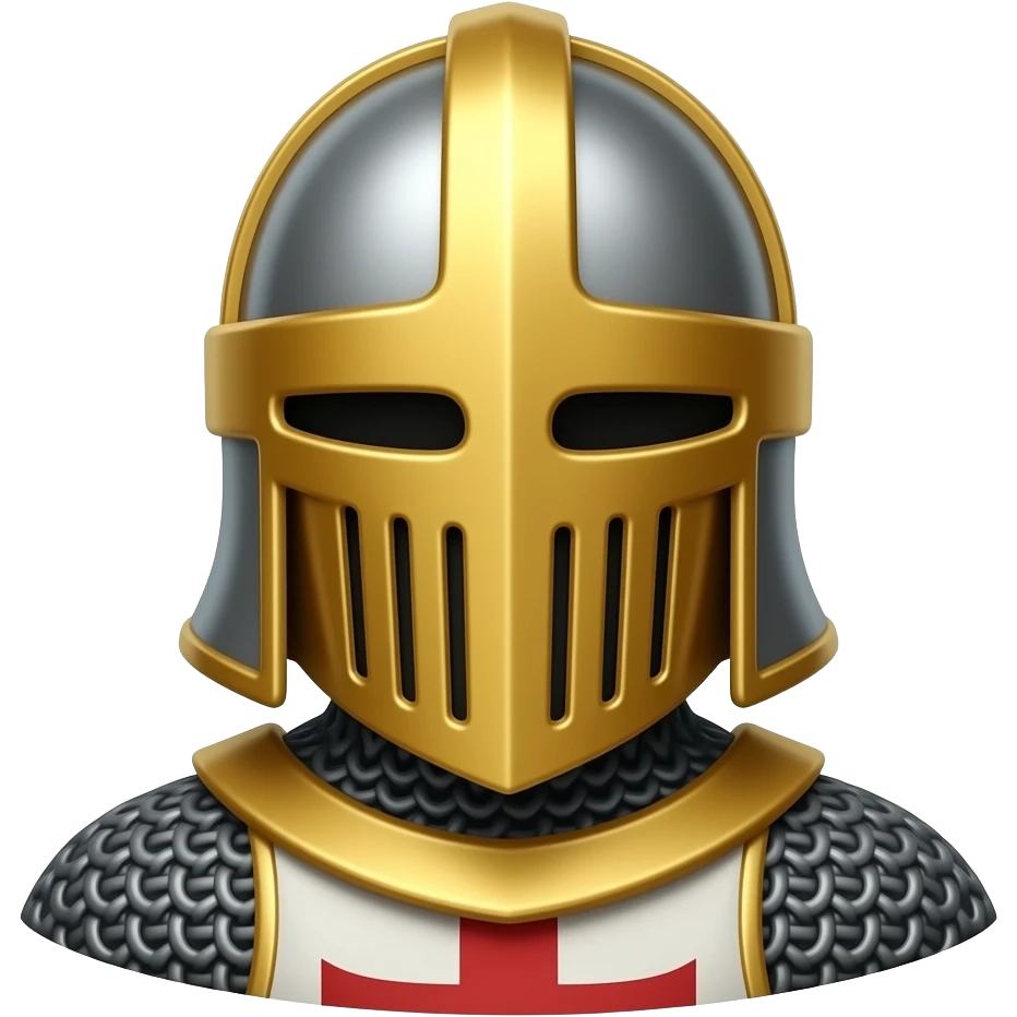 Golden templar knight emoji