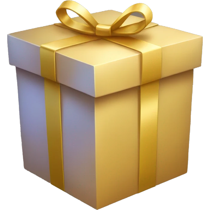 Golden Giftbox. emoji