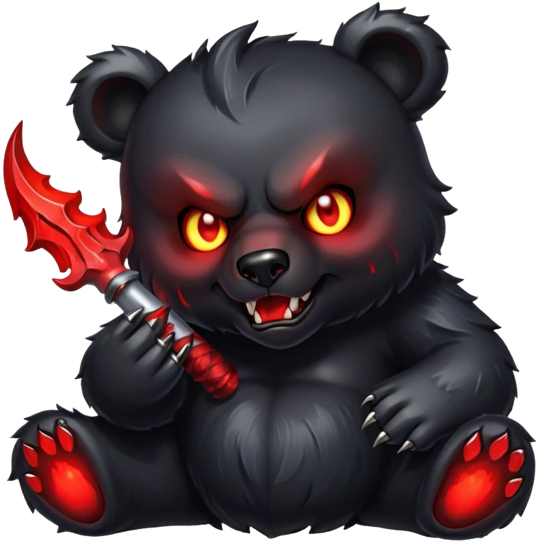 demon bear eating smote emoji