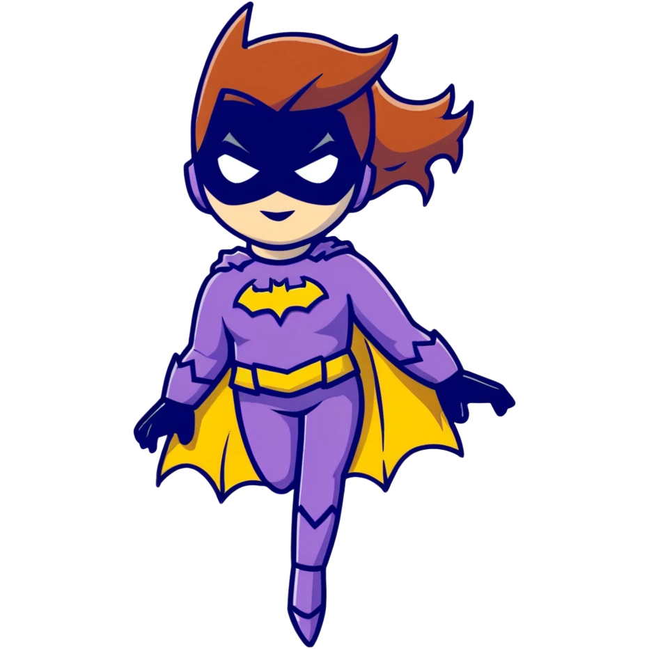 Batgirl superhero emoji
