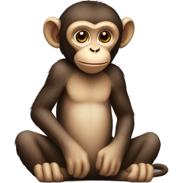 monkey sitting emoji