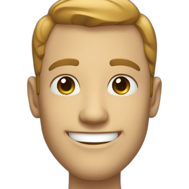 A smiling man emoji