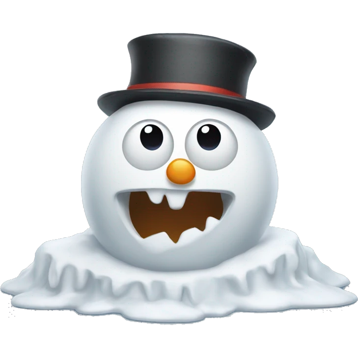 melt down snowman emoji